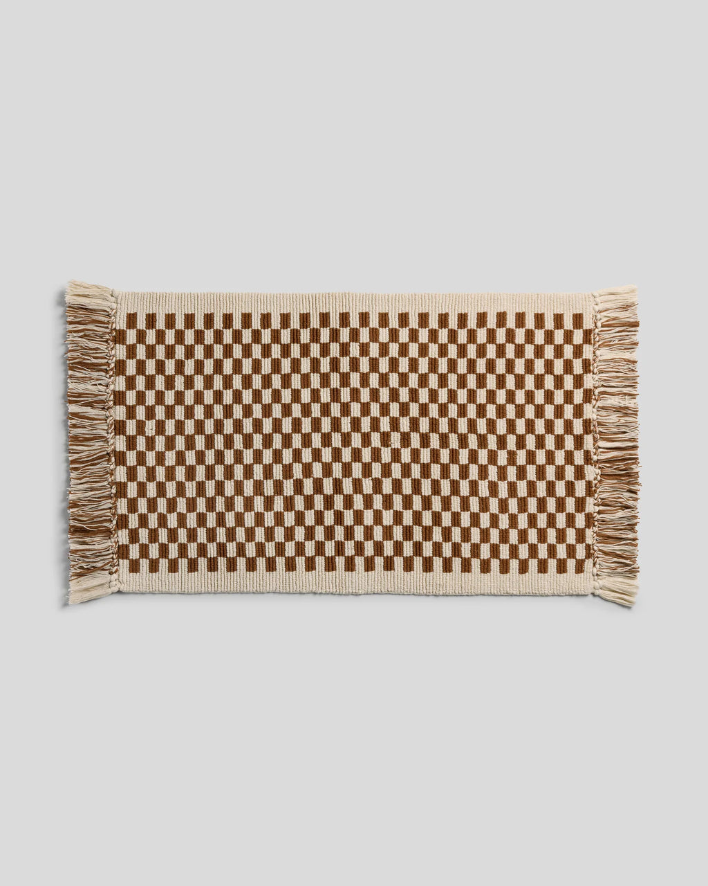 The Luxe™ Organic Checkered Bath Rug 3