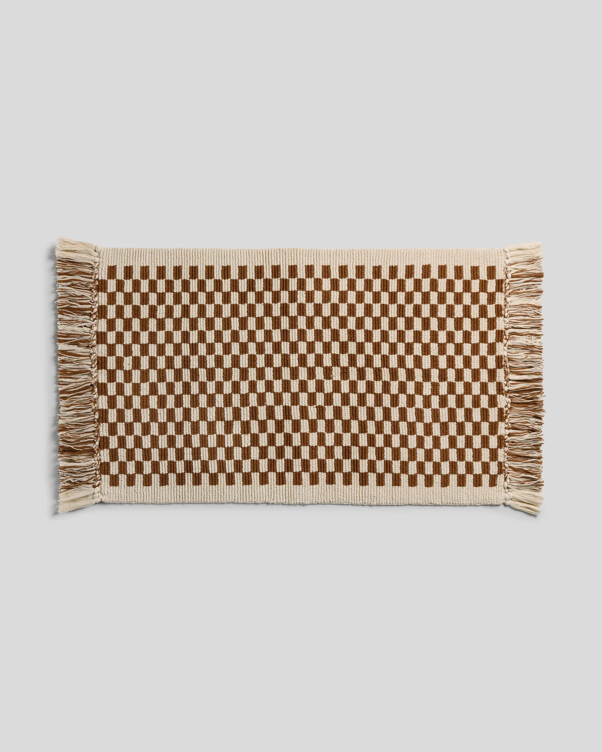 The Luxe™ Organic Checkered Bath Rug 3
