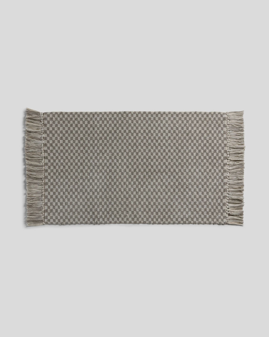 The Luxe™ Organic Checkered Bath Rug 3