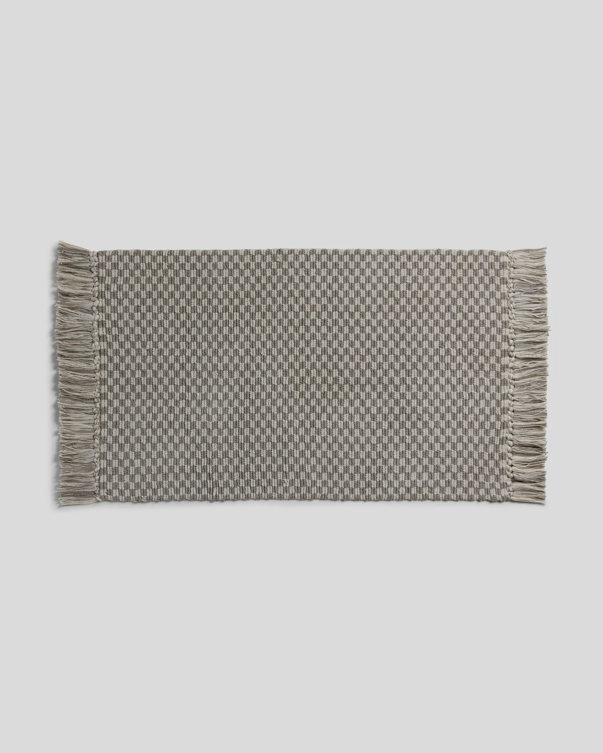 The Luxe™ Organic Checkered Bath Rug 3